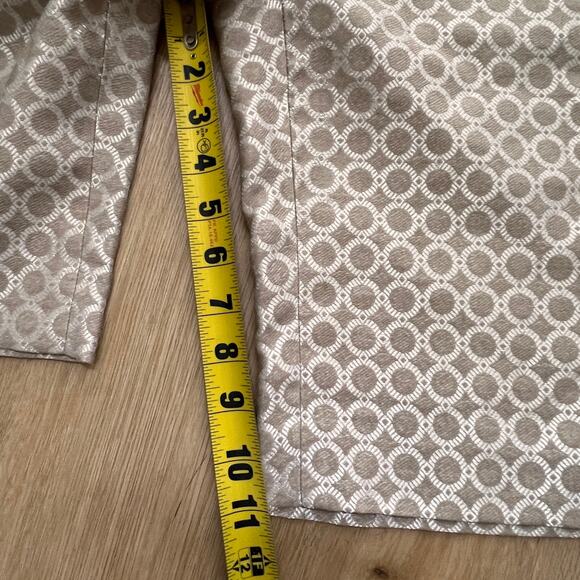 Anthropologie Cartonnier Cotton Polyester Bermuda Short Size 2 Gold/Silver EUC - Picture 6 of 7